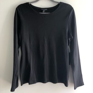 NEW every day black l/s T-shirt, size Large